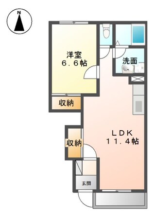 クレシア南黒田の物件間取画像